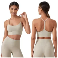 Lemon Sport Women's Yoga Bra Y-Back Gathering Shockproof Beauty Back Fitness Running Cycling Quick Drying Breathable Tank Top 1