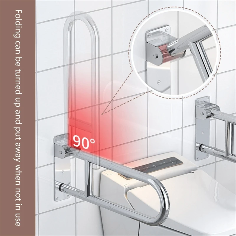 Foldable Non-slip Toilet Arm for Elderly, Household, Pregnant Women, Bathroom, Disabled