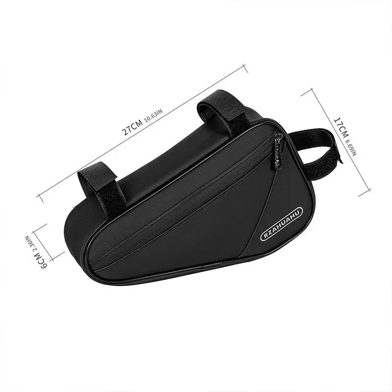 Borsa Triangolare da Telaio Bici, Borsa Triangolare da Manubrio Anteriore, Borsa Portaoggetti Triangolare da Telaio - immagine 2