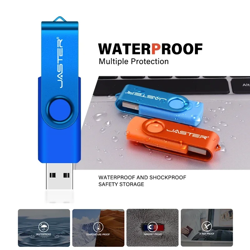 thumbnail image 5 of Memoria USB 3.0 mini de alta velocidad de 128 GB, memoria USB giratoria, llavero gratis, memoria USB de 64 GB, memoria USB roja, disco U negro de 32 GB, 5 of 5