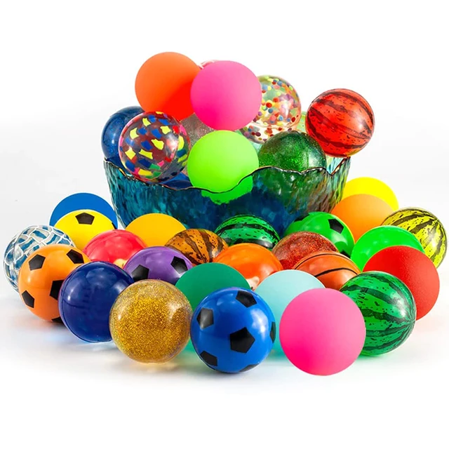 Bouncing Ball Rubber Children Elastic Balls Toys Jump Balls Float Ball Indoor Outdoor Fun Entertainment Games for Kids Gifts TMZ 5