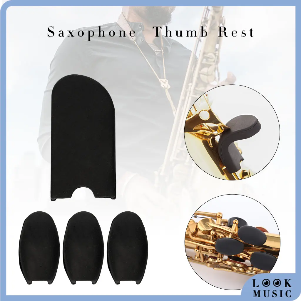 

LOOK Saxophone Rubber Thumb Rest Palm Key Pads Cushions Finger Protector Tools for Soprano Alto Tenor Sax Palm Key Risers