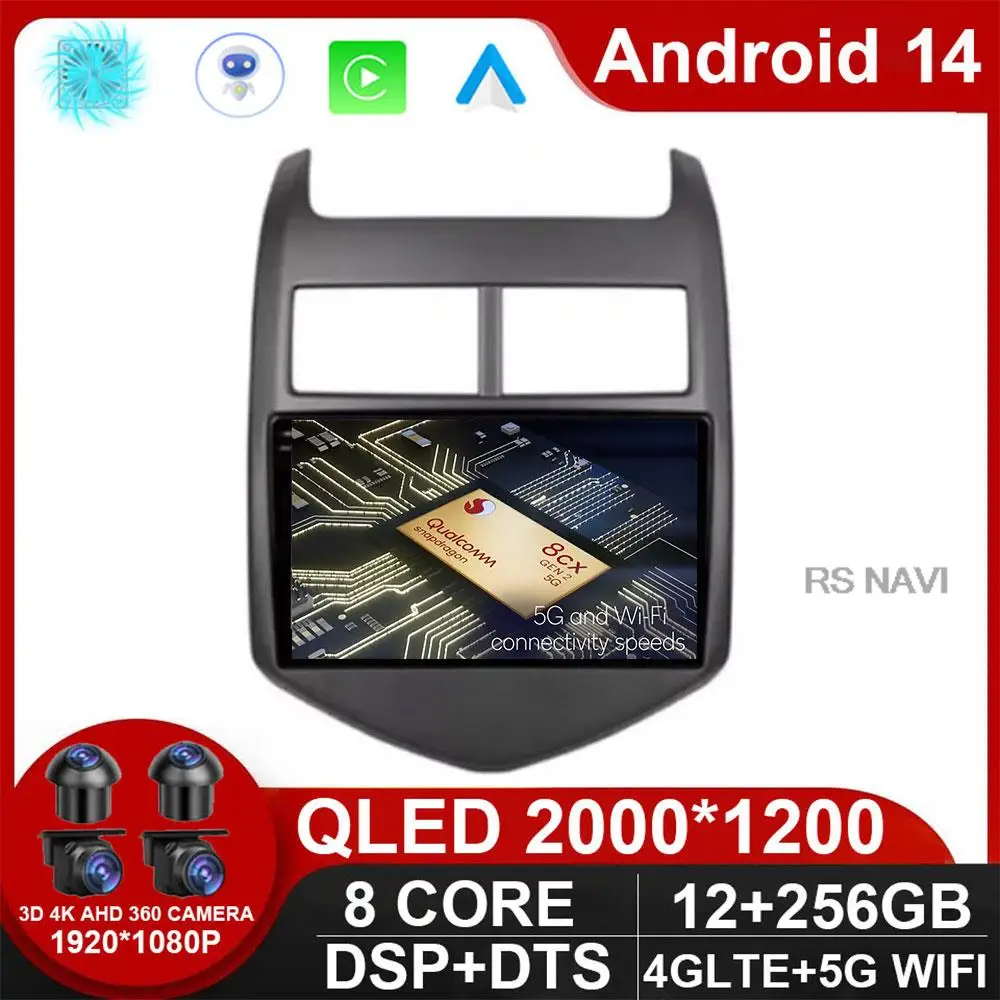 

Автомобильная магнитола, мультимедийный плеер на Android 14, с GPS, без DVD, для Chevrolet Aveo 2 Sonic T300