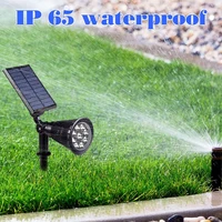 1pc Solar Spot Lights Outdoor, Adjustable Auto Lights, Landscape LED Lighting Ground Light for Garden Pool Tree Pond and Yard 2