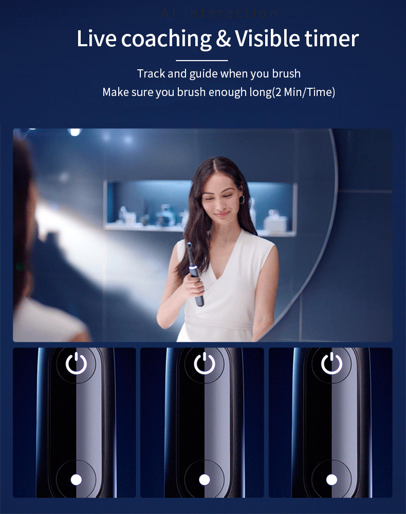 Description Picture 6 of itemOral-B iO Series 9 Electric Toothbrush 7 Brushing Modes Smart Clean Teeth With Pressuer Sensor Travel Case Fast Charge