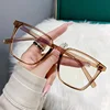Luxury Women's Square Myopia Glasses High Definition Minus Eyeglasses Diopter Unisex Anti-blue Light Prescription Near Sight 3