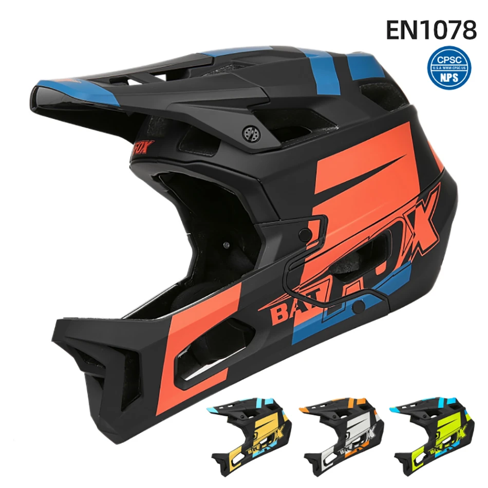 BATFOX ALLCROSS Mountain Cross Country Bike Full Face Helmet Casco