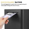 Savings Box Stainless Steel Money Child Piggy Bank 1500X1500X1500CM Container For Cash 3
