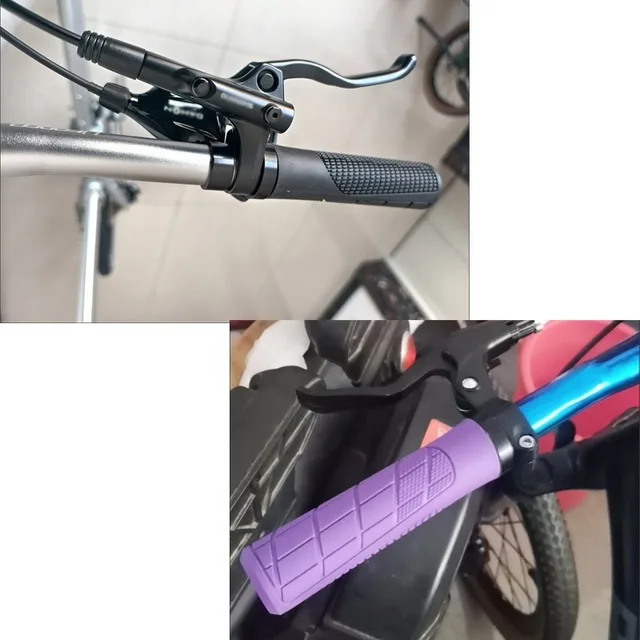 Black bike grips handle lock on cuffs Anti Slip Shock Absorber Rubber Bicycle Handlebar Grips Mountain road bike Handlebar cover