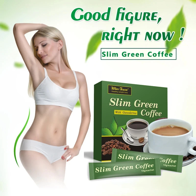 2 Boxs 18 Pcs/Box Natural Herbal Premium Slim Green Coffee Bean Extract Powder Super Safe Weight Loss Fast Sliming Products
