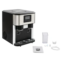 Machine à glaçons 3-en-1 pour comptoir, machine à glaçons rapide en 7-9 minutes, machine à glaçons de comptoir avec fonction de broyage de glace et d'eau froide, pour usage domestique et commercial 8