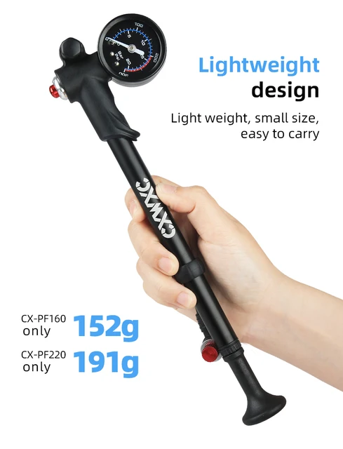 Pompa Aria Per Ammortizzatori Bici | 300 PSI | Per Forcella E Ammortizzatore Posteriore | Mountain Bike E Strada - Foto 6