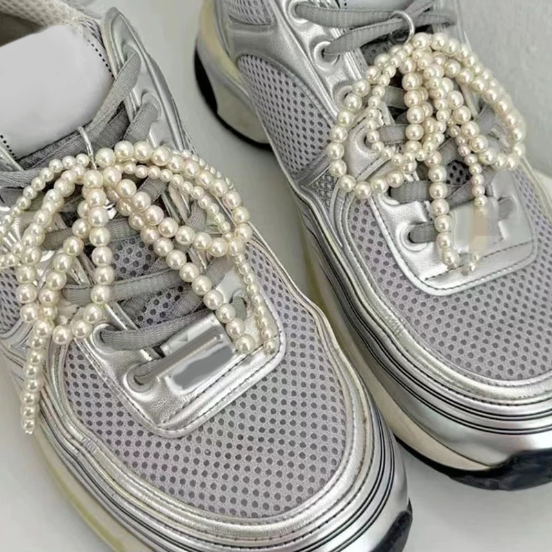 Shoe Charms Shoe Decorations 1PC Handmade Shoes Clip Pearl Bead Bowknot Charm Shoe Buckle Decoration Bag Pendant Bow Key Chain Accessories