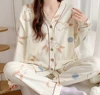 Maternity Pajamas Homewear Suit Nursing Pajamas Moon Clothes Spring and Autumn Cotton Monthly Clothing Summer Nursing Clothes 1
