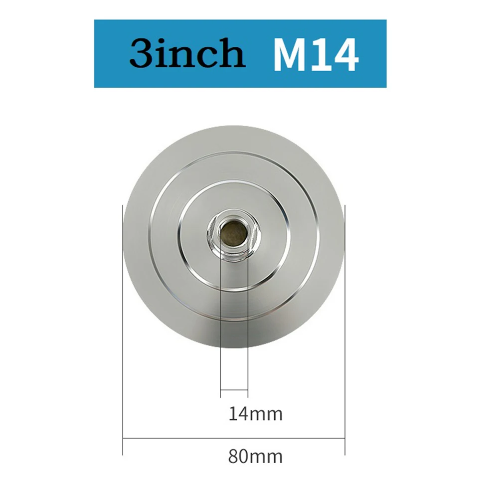 Heavy Duty For All 80/100mm Sander/polishing Machines Polishing Pad Abrasives Aluminum Base Diamond 1pcs 3\