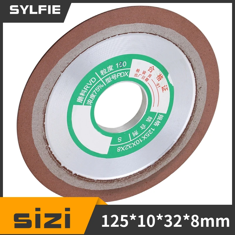One Tapered Side Plain Resin Diamond Grinding Wheel Cutter Grinder 125mm Dia