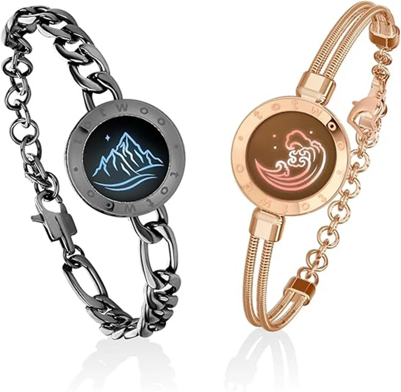 Vivaday Bracciale Amicizia Coppie Infinito Cuore – Regolabile Con Perline, Gioiello Simbolo Amore Eterno