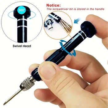 1pc 5 in 1 kit di cacciaviti piccoli multifunzionali strumento di riparazione per occhiali, occhiali da sole, elettronica, cellulare, gioielli e altro ancora