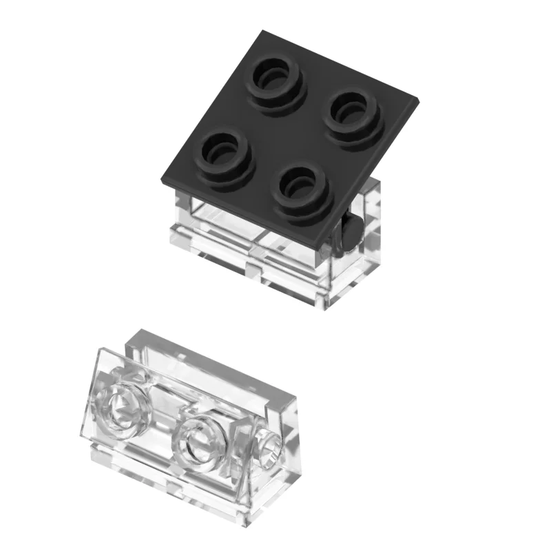 10 Pz Moc Parti In Mattoni Cerniera Mattone 2X2 Piastra Superiore Cerniera Sottile Mattone 1X2 2X2 Base Compatibile Con 3937 6134 3938 Giocattoli Fai 