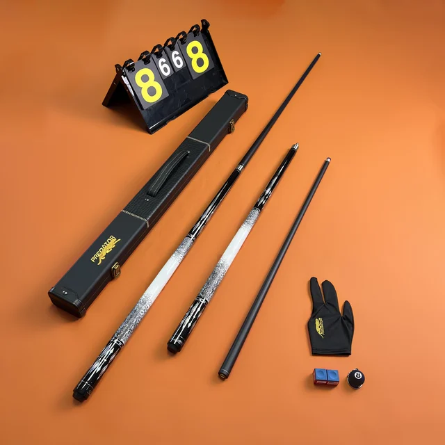 Upgrade Carbon Fiber Pool Cue Stick Leather Wrap Professional Carbon Technology,High Quality Carbon Pool Cue Stick, 13mm Billiar 1