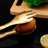 1/2pcs Kitchen Food Tongs Stainless Steel Creative Meat Salad Bread Clips Non Slip BBQ Clips Home Kitchen Cooking Accessories 3