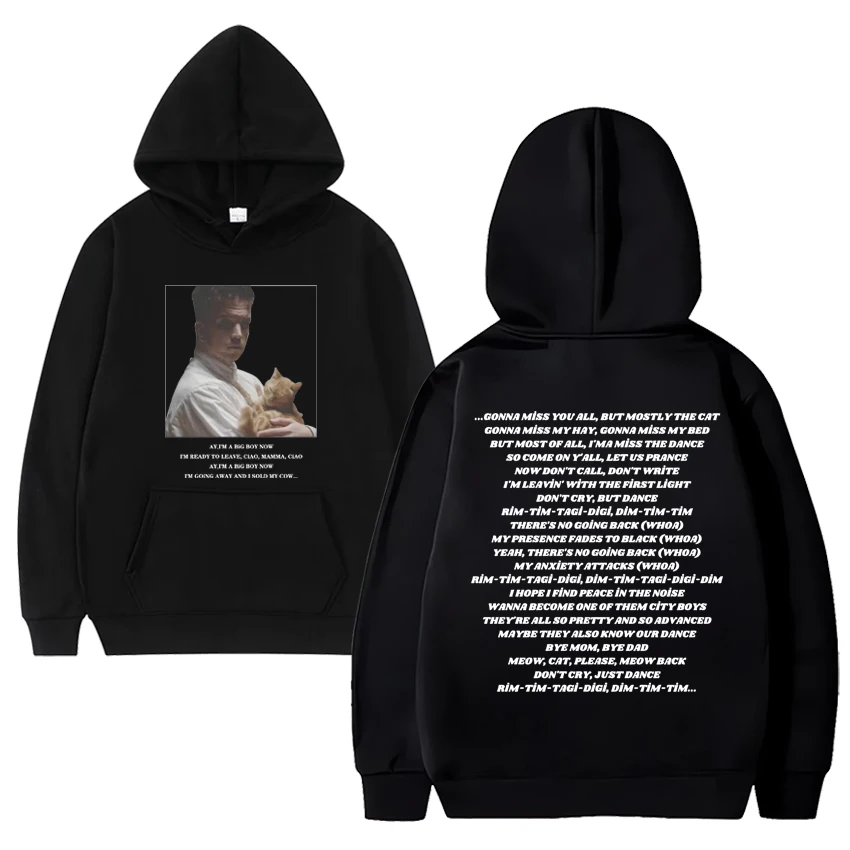 Eurovision 2024 Baby Lasagna Rim Tim Tagi Dim Hoodie Men Women vintage oversized Sweatshirt Unisex Fleece Long sleeve pullovers