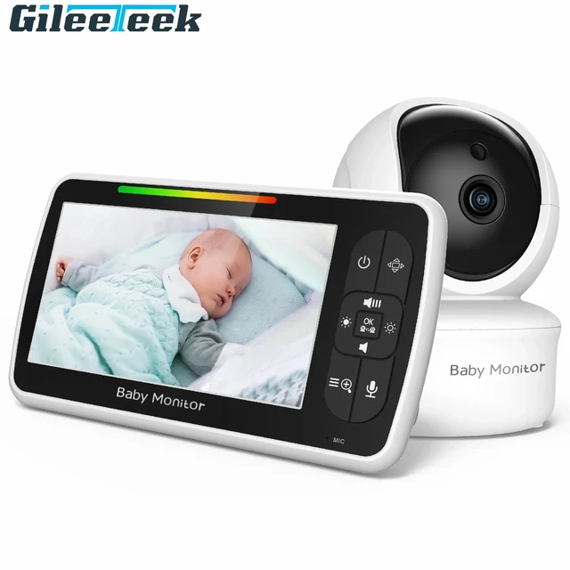 5 inch Baby Monitor IR Night Vision Temperature Monitor Lullabies Intercom  VOX Mode Video Baby Camera Walkie Talkie Babysitter - AliExpress