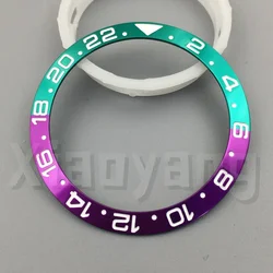 Black Yellow Ceramic Slope Bezel Insert - 30.6mm X38mm (Aluminum 2)