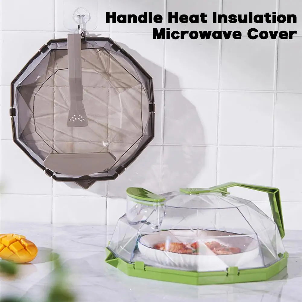 Microwave Lid with Handle Microwave Splatter Cover Heat Resistant Food Cover with Handle Water Storage for Splatter