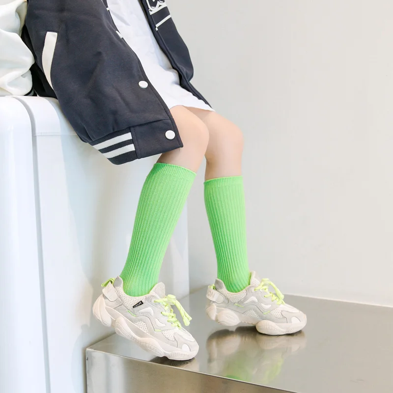 Children's Socks Spring And Autumn Medium Length for Boys and Girls