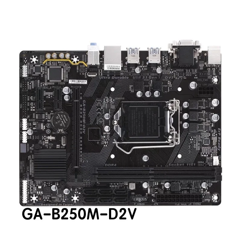 

For Gigabyte GA-B250M-D2V Motherboard B250M D2V LGA 1151 DDR4 Mainboard 100% Tested OK Fully Work Free Shipping