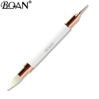BQAN 1 Pc Dual-ended Dotting Pen Rhinestone Studs Picker Wax Pencil Crystal Beads Handle Nail Art Tool 2