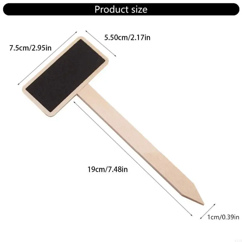 정원 나무 식물 레이블에 대 한 20Pcs T 형 레이블 블랙 보드 마커 식물 표지판