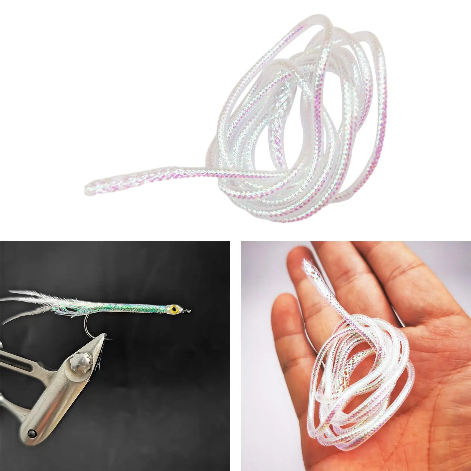 Round Pearl Mylar Braided Tubing Nylon Fly Tying Tool Fishing Materials Mesh for Freshwater Streamers 2mm 4mm 6mm Round Pearl Mylar Braided Tubing Nylon Fly Tying Tool Fishing Materials Mesh for Freshwater Streamers 2mm 4mm 6mm