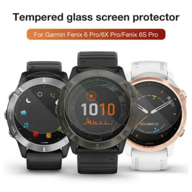 5-1Pack Tempered Glass for Garmin Fenix 6S 6X Pro Sapphire HD