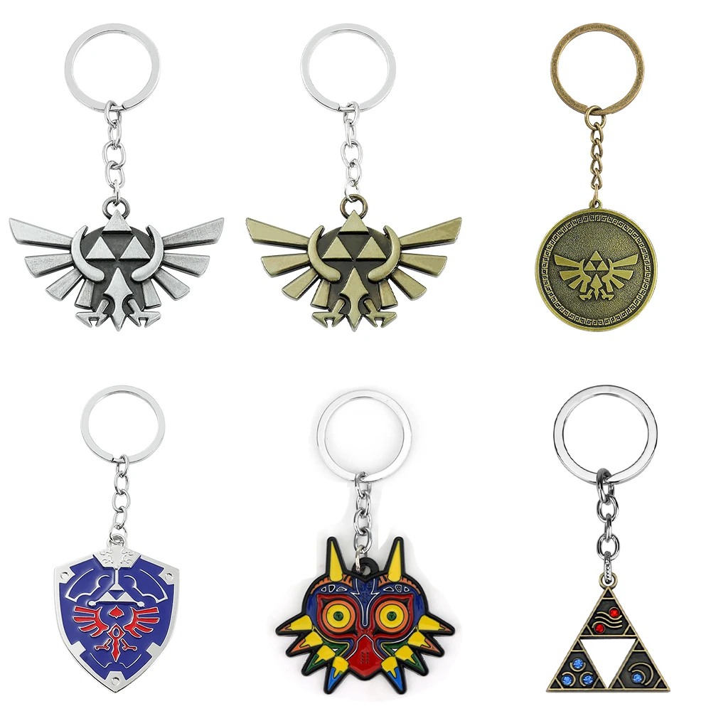The Legend Of Shield Portachiavi Lacrime Del Regno Sceickah Eye Majora Mask Sword Triforce Symbol Ciondolo Portachiavi