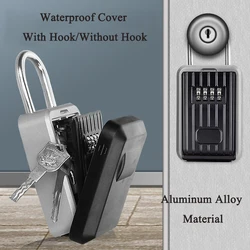 Wall Mount Key Storage Secret Box Key Safe Secret Storage Box Organizer 4 Digit Password Code Security Lock