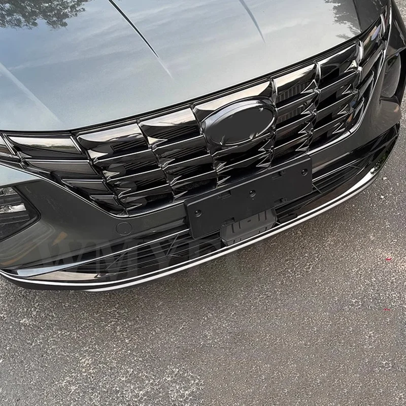 

Передняя Нижняя крышка бампера автомобиля, накладные молдинги, наклейки, аксессуары для Hyundai Tucson NX4 2021 2022 2023 2024