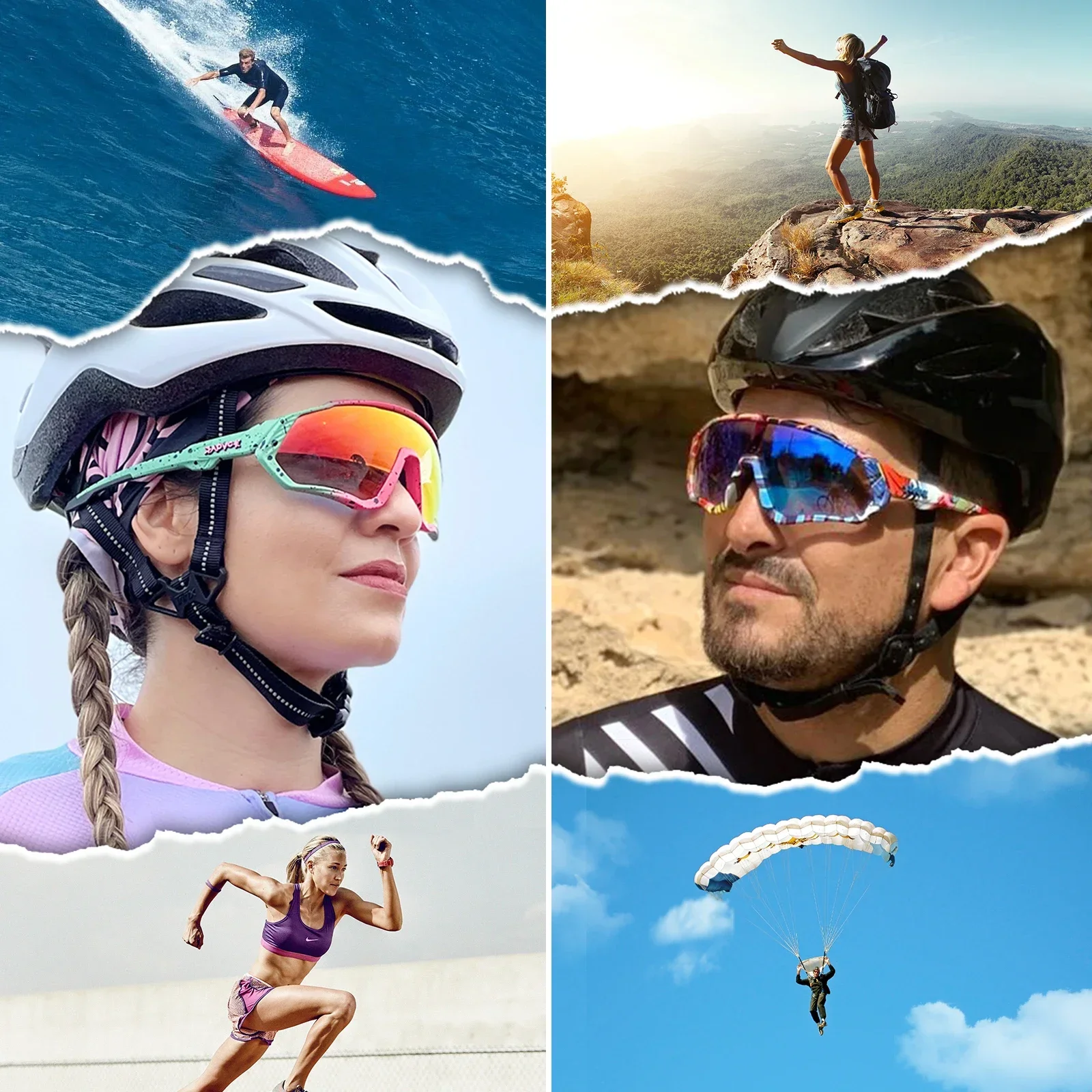 Kapvoe-نظارات ركوب الدراجات الفوتوكرومية للرجال ،...