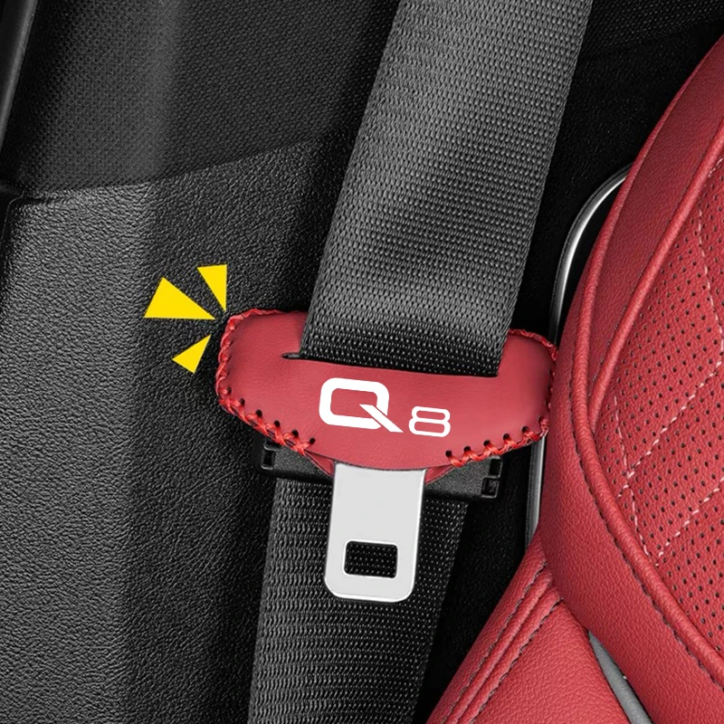 Car Seat Belt Buckle Clip Protector Interior Anti-scratch seat Belt Buckle Protective Cover for audi Q8 car accessories