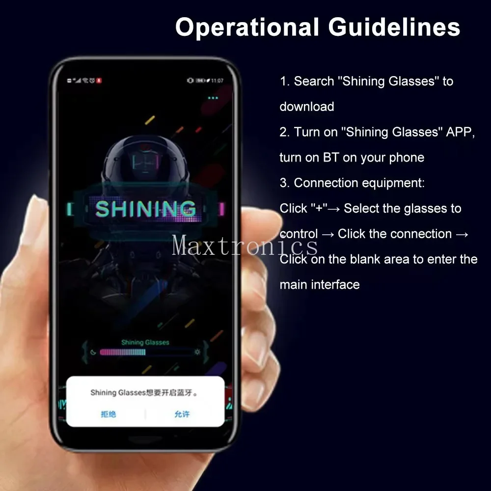 Led Luminous Glasses Bluetooth Full Color for Birthday Party Carnival Props Magic Scrolling DIY Text Display Screen Glasses led modules led module led glasses