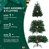 Advanced Christmas Tree 6FT Steel Wire Memory Tree Branches Holiday Parties Green Memory Wire Christmas Tre 6