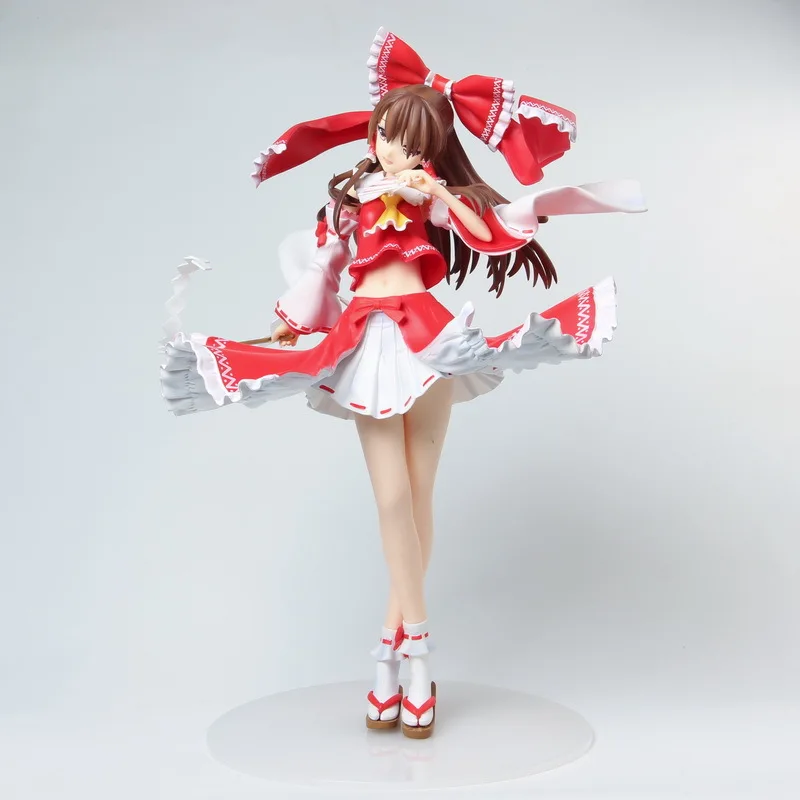 

Фигурки японских девушек из аниме, горячие стили, экшн-фигурка Hakurei Reimu из ПВХ, декоративная модель для стола, игрушки