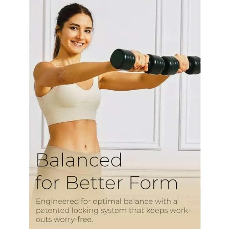 Black Adjustable Dumbbell (5 lbs) and Blue Adjustable Kettlebell (12 lbs) Bundle