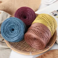 200g/Roll Nappa Matte Faux Leather Yarn for DIY Knitting Crocheting Thread Yarn for Handmade Bags Shoes Crafts 5
