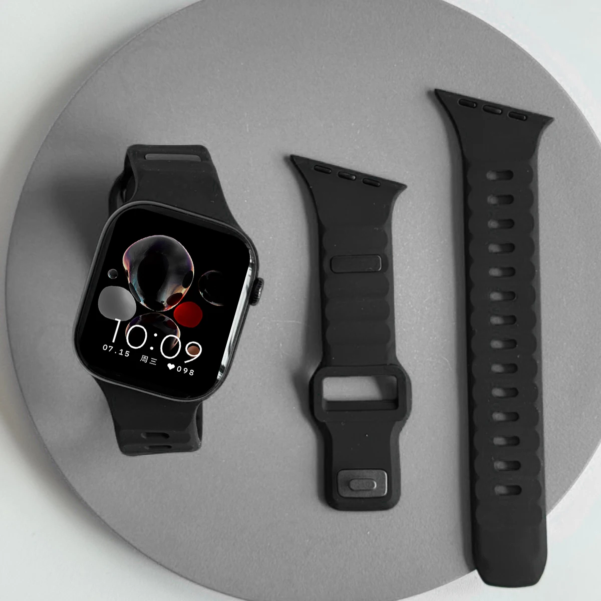 Two-Tone Silicone Sport Band - Adjustable Strap