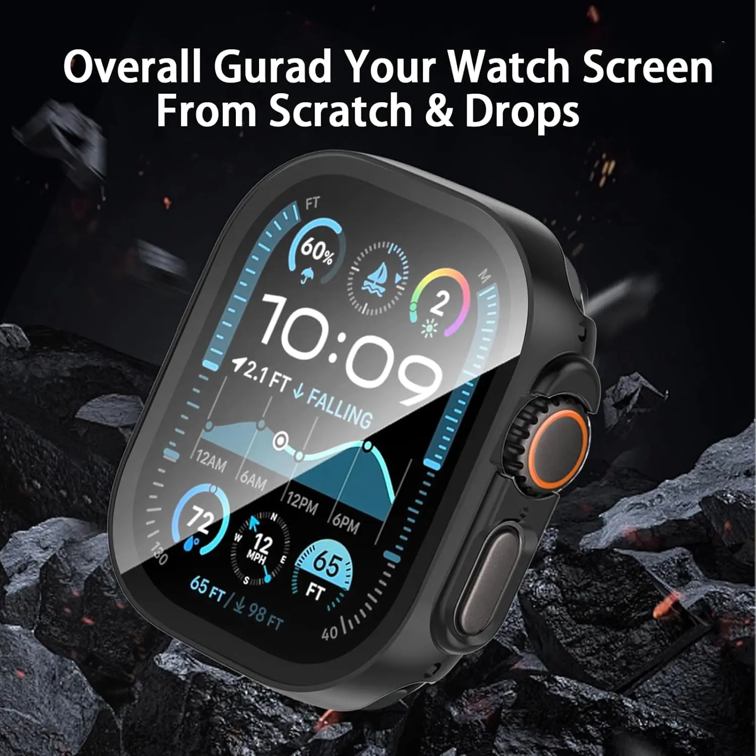 Enhanced Screen Protector Case Cover for Apple Watch - Premium Protection Accessory