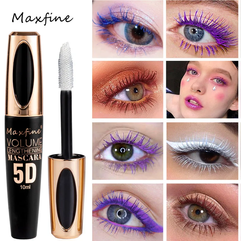 5D Silk Mascara with Big Eyes, Strong and Lasting Black Content and Length, Waterproof and Non-caking, and Prolonged Mascara. 2