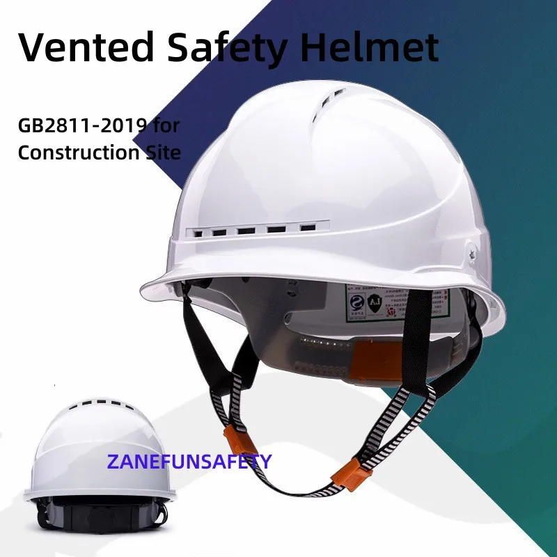 Safety Helmet Vented Hard Hat ABS Shell Ratchet Suspension Bump Cap Breathable Construction Work Helmet