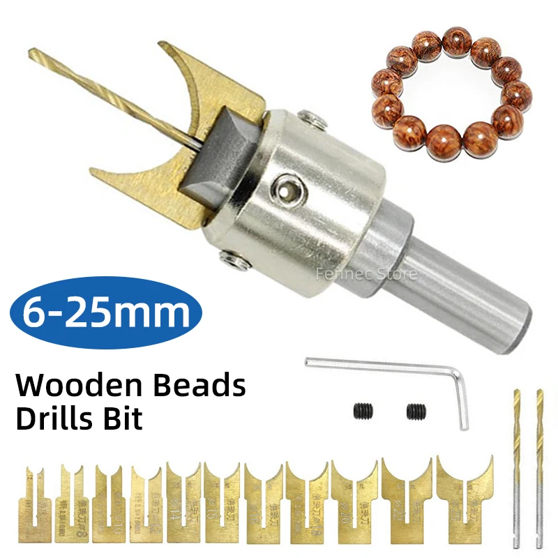 625mmWoodenRosaryBeadMakingDrillBitKitWoodworkingMilling